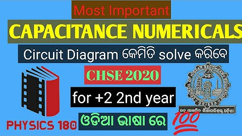 29.Most imp CAPACITANCE circuit diagram numerical for chse2020#physics180