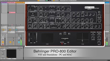 PRO-800 Editor as VST and Standalone Version, for the Behringer Synth PRO-800