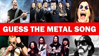 Can You Guess the METAL SONG in Just 5 Seconds? 🎸 | Music Quiz