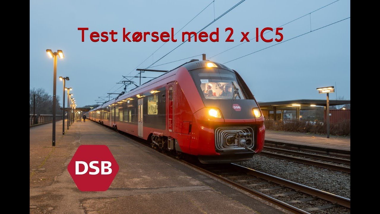 DSB’s nye IC5: Testkørsel med dobbelt togsæt