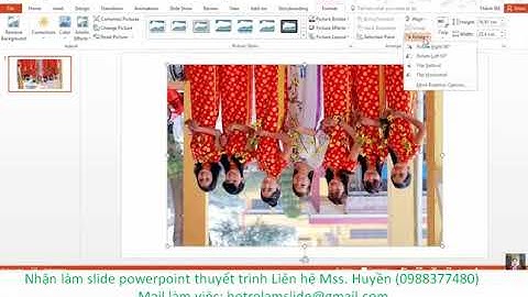 Cách chèn và chỉnh sửa ảnh trong Powerpoint 2016