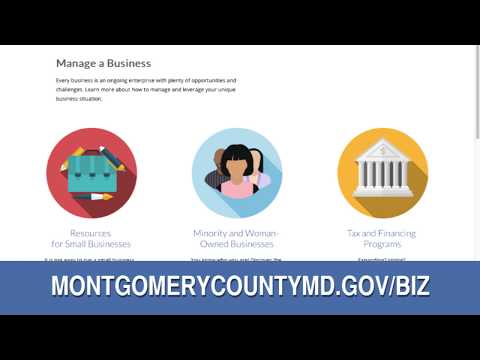 Montgomery County Business Portal PSA