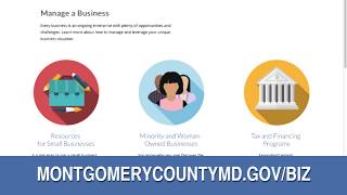Montgomery County Business Portal PSA