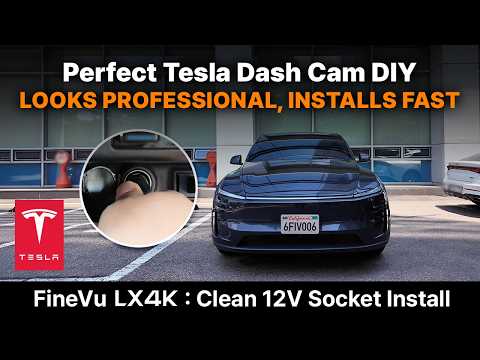 Perfect Tesla Dash Cam DIY, Looks Professional, Installs Fast | FineVu LX4K with Tesla Model Y