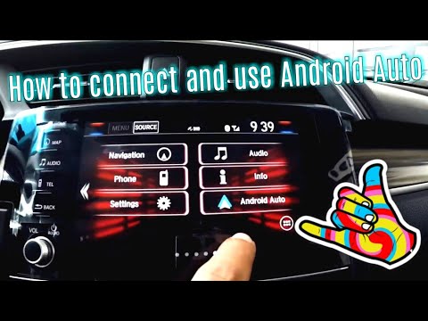 How to connect and use Android Auto Honda Civic - YouTube