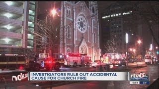 Arson investigators called to St. John the Evangelist Catholic Church in downtown Indianapolis screenshot 4