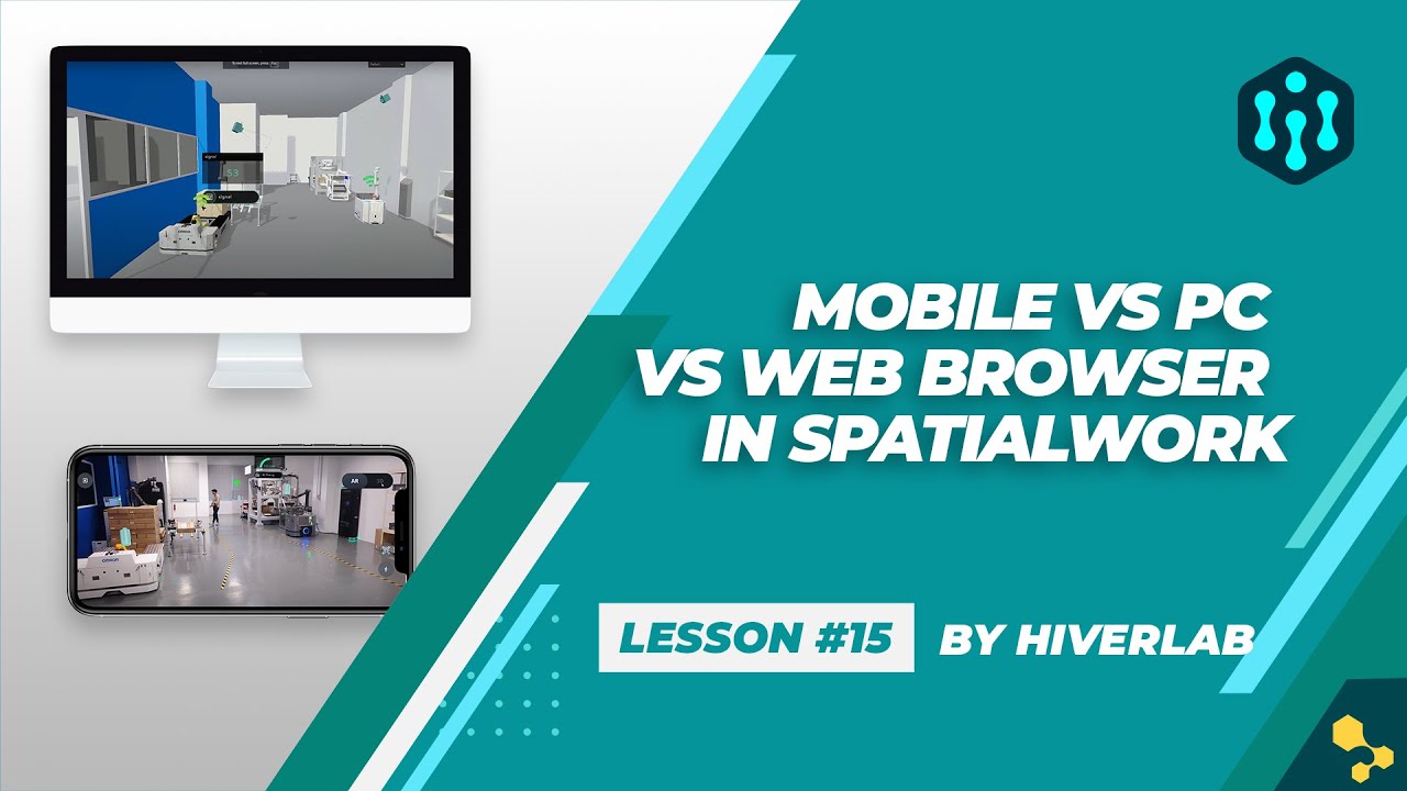 Digital Twin Mobile vs PC vs Web Browser in SpatialWork - YouTube