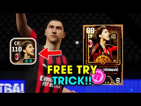 خدعة للحصول على تقييم 110 لزلاتان إبراهيموفيتش في EFootball 2026 Mobile