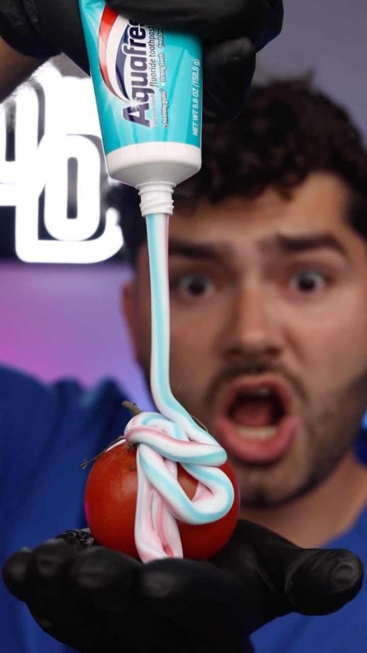 Toothpaste Tomato Squishy Hack!?