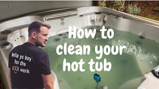 How to clean a hot tub the right way