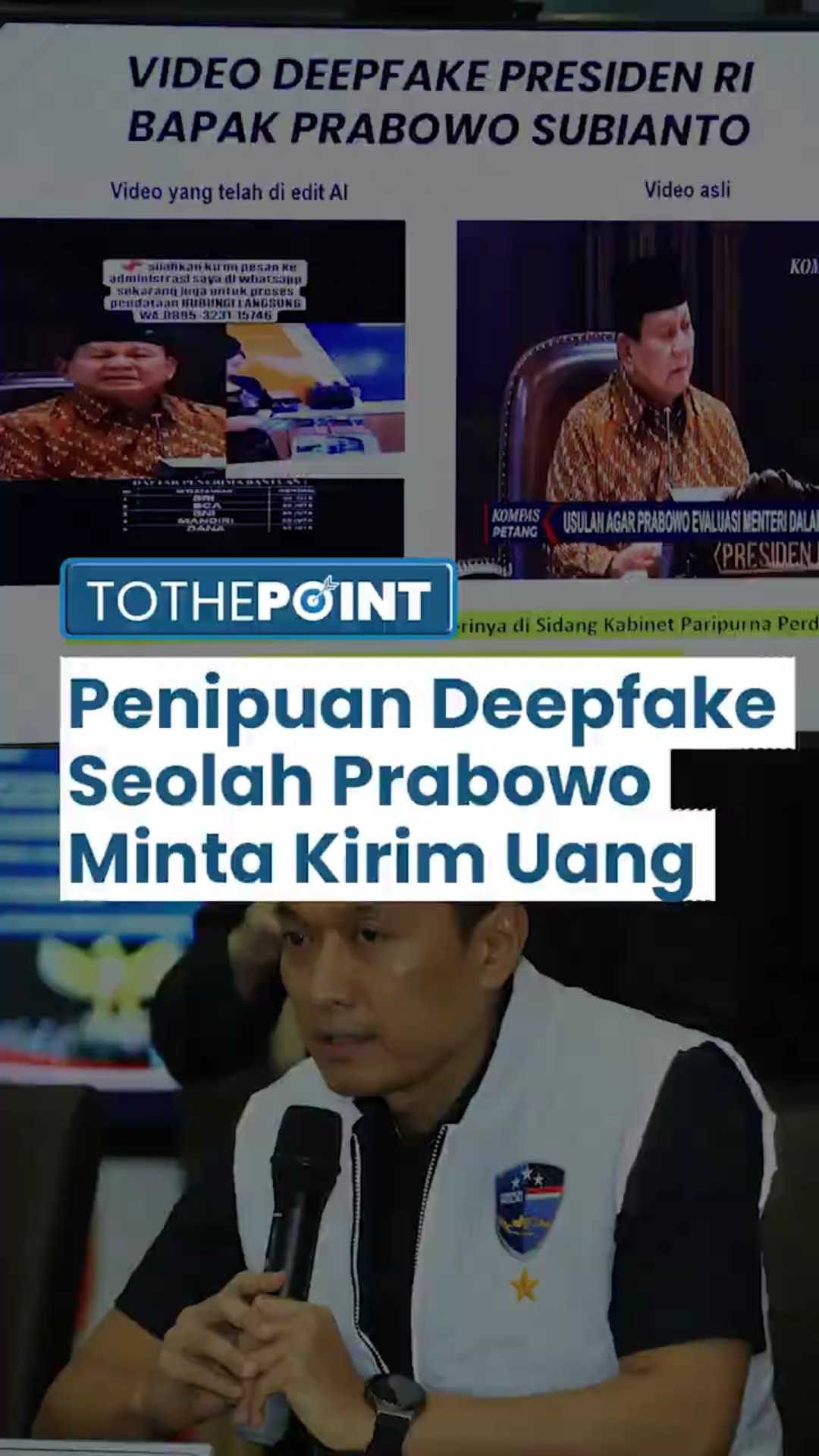 Polisi Tangkap Penipu Modus Deepfake Prabowo Minta Uang: Pura-pura Tawarkan Bantuan, Pasang Nomor WA