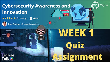 Coursera : Cybersecurity Awareness and Innovation Week 1 Quiz Answers | by EIT Digital