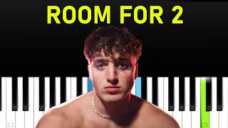 Benson Boone - ROOM FOR 2  (Piano tutorial)