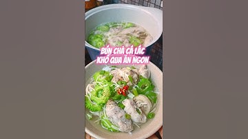 Bún chả cá thác lác khổ qua ăn thanh đạm mà ngon #anngon #shorts