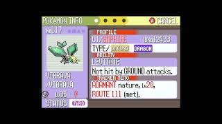 How to get Vibrava in Pokemon Sapphire
