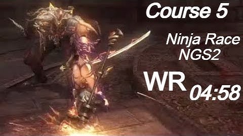NG-MC NGS2 - Ninja Race - Course 5 - WR SpeedRun 04:58 - PS4