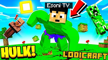 Esoni became THE HULK in MINECRAFT (Tagalog)