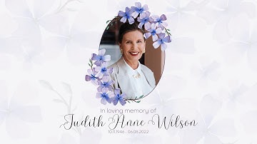 Funeral Canva Slideshow Template for Funeral, Memorial Video Slideshow