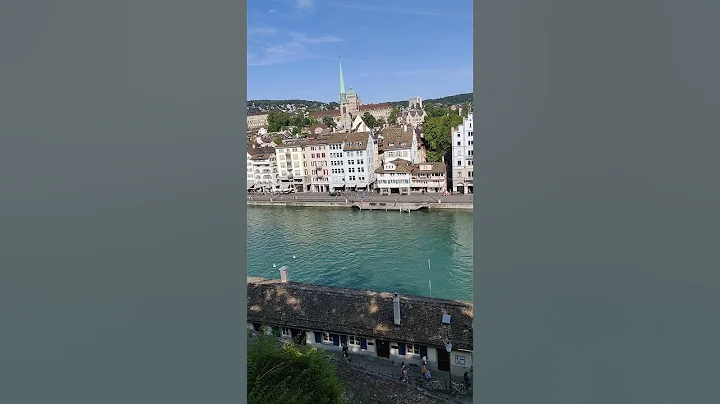 Limmat River and Grossmunster view from the Linden...