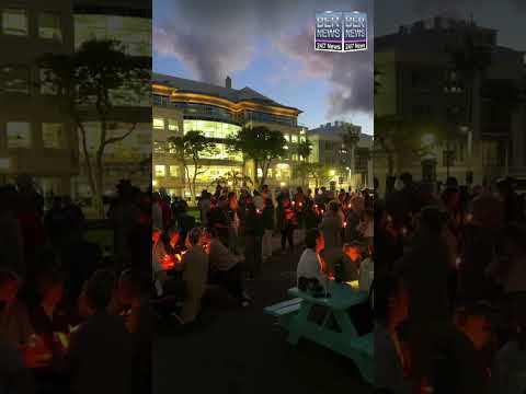 Candlelight Vigil At 'Gather for Gaza' In Bermuda #Shorts