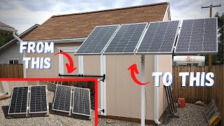 DIY Adjustable 400w Solar Array Pole Mount for the DIY Off Grid Workshop