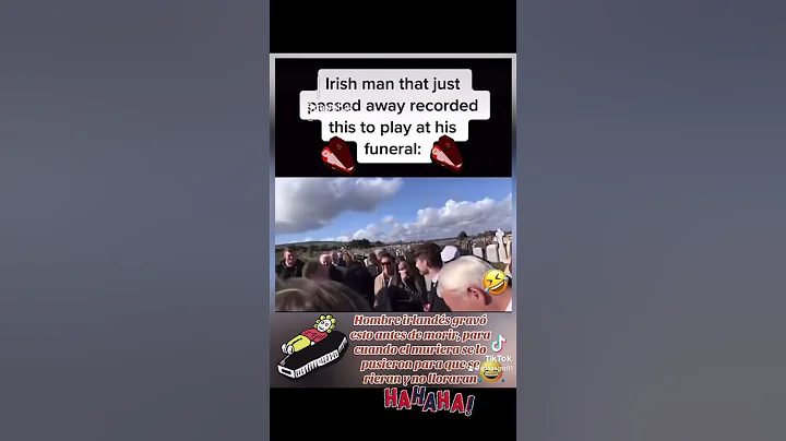 Irish man that just passed away recorded this to play at his funeral: