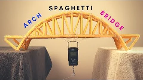 Making a Spaghetti Bridge and Testing it! 🍝