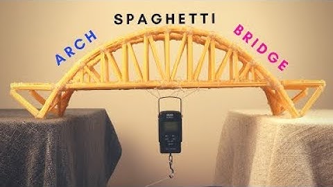 Making a Spaghetti Bridge and Testing it! 🍝