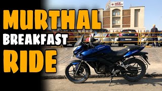 Delhi to Murthal breakfast ride | First Moto Vlog | stopped by cops on Sindhu Border