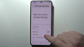 How to Change Font Size On Samsung Galaxy S25+
