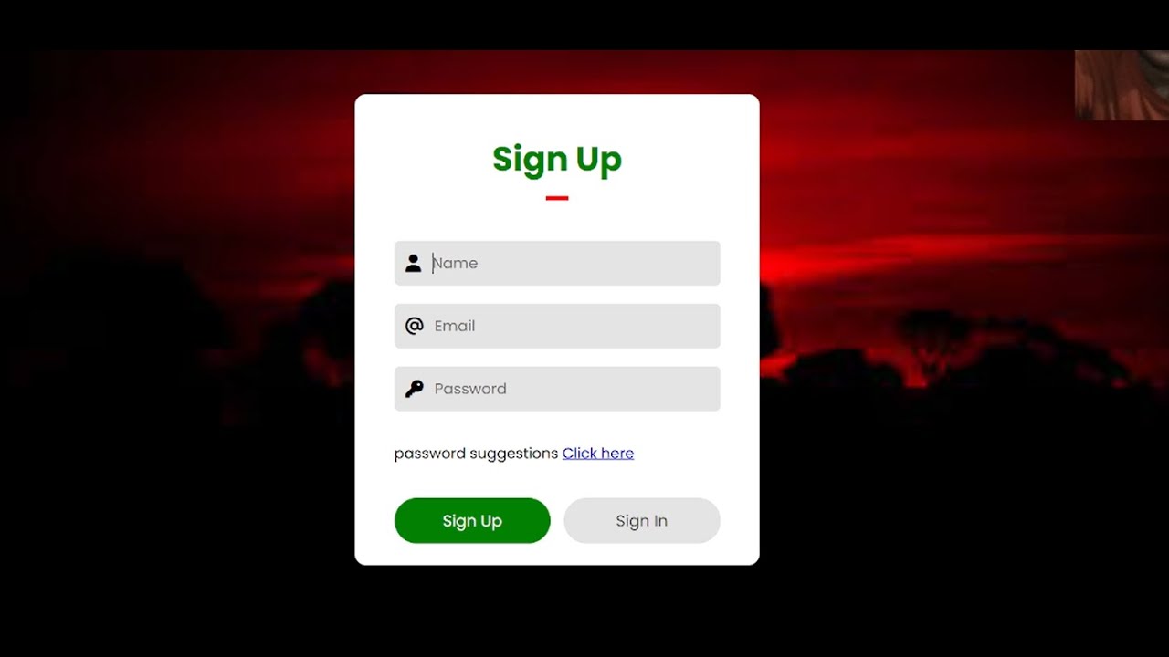 Login Page Using HTML , CSS and JavaScript || Login Page Design ...