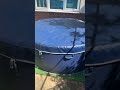 Expanding foam in an inflatable hot tub