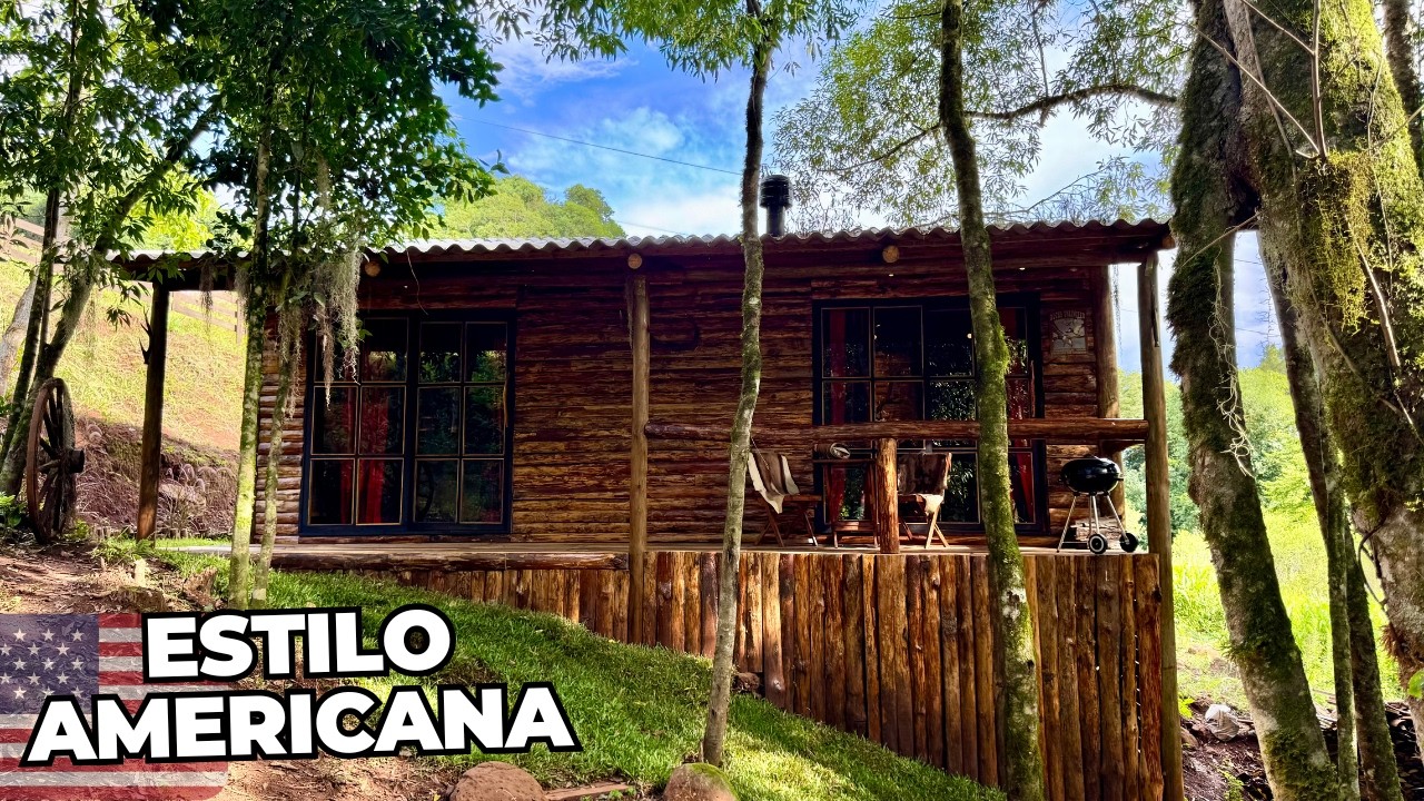 Uma Cabana Estilo Americano INCRÍVEL que Você Precisa Conhecer