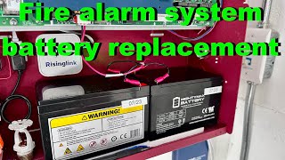 Fire alarm system battery replacement/upgrade