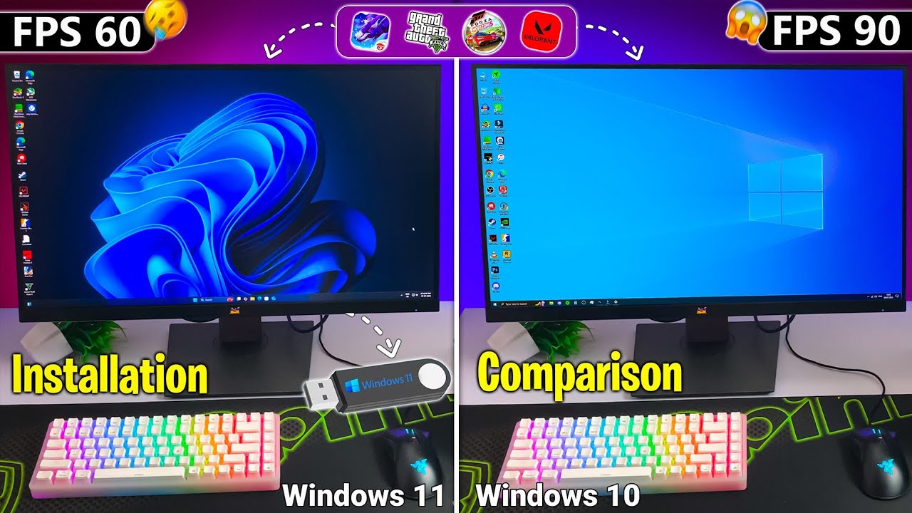 Windows Gaming Setup Install Windows 11 on new Gaming PC for Beginners - Windows 11 vs ...
