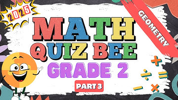 2025 Math Quiz Bee for Grade 2 | Quiz 3 | Geometry | Quiz by brainYs