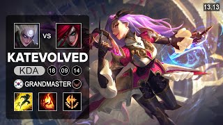 KatEvolved Katarina vs Diana Mid - KR Grandmaster - Patch 13.13 Season 13