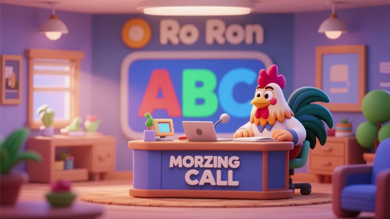 ABC Morning Call by Rooster Ron | Alphabet Song for Kids