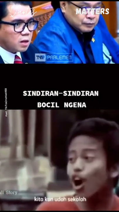 SINDIRAN BOCIL BUAT ANGGOTA DPR!  LANGSUNG NGENA! #AKALSEHAT