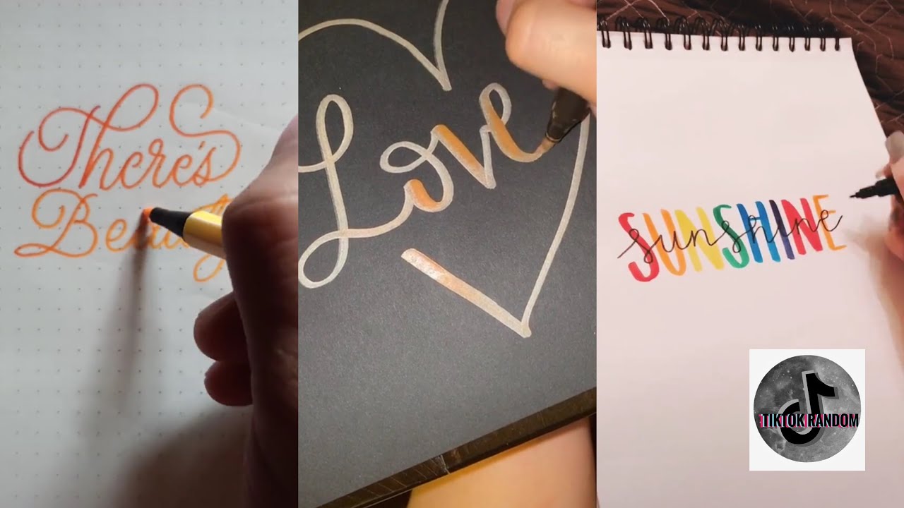 Satisfying Calligraphy TikTok Compilation - YouTube