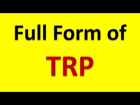 full form of trp youtube trp full form