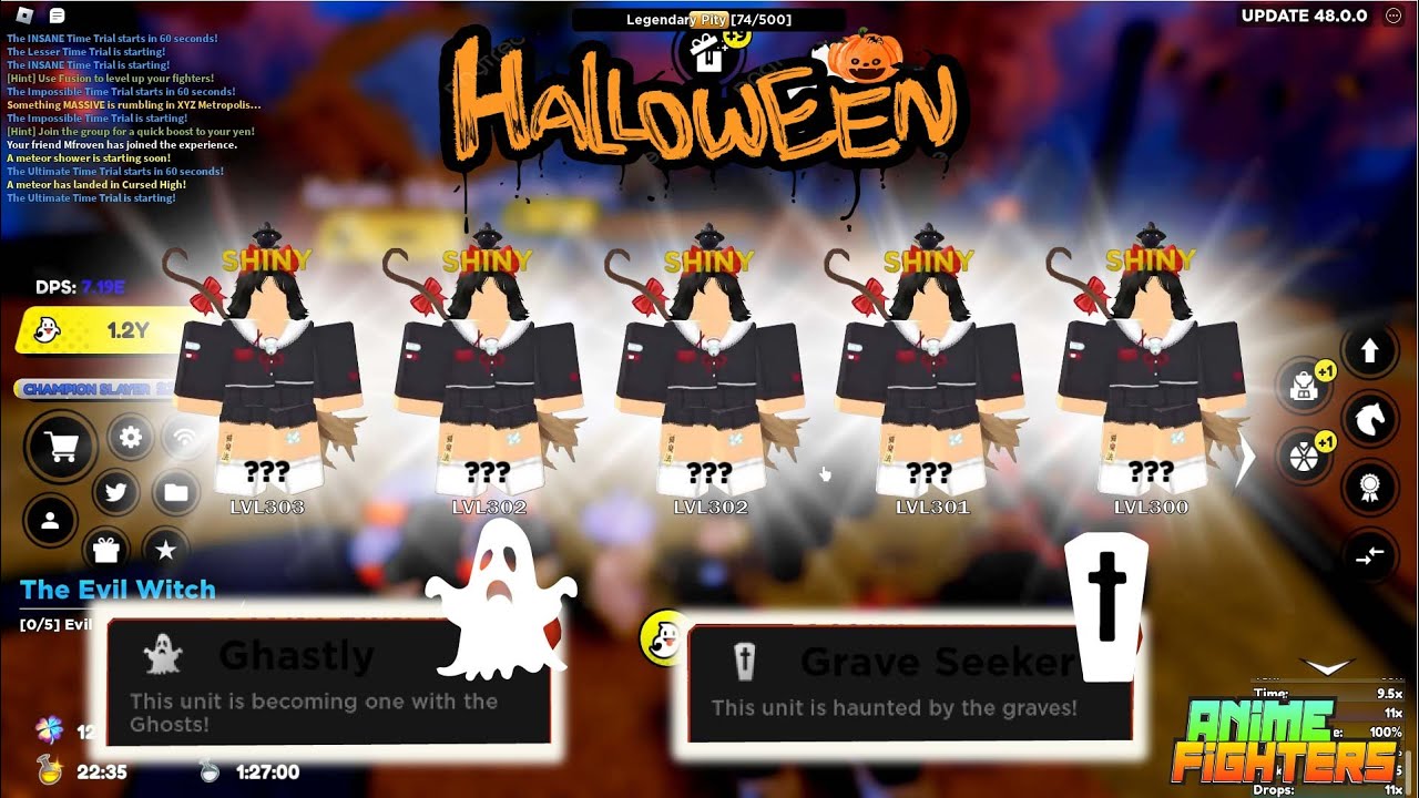 UPDATE 36 + NOVOS CODIGOS + EVENT HALLOWEEN ANIME SOULS SIMULATOR