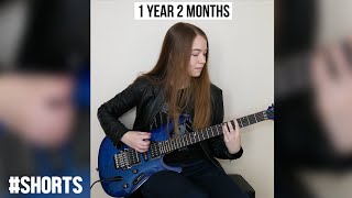 Five Years of Guitar Progress in 60 Seconds #shorts