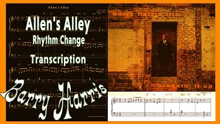 "Allen's Alley (Rhythm Changes)" Barry Harris transcription piano solo