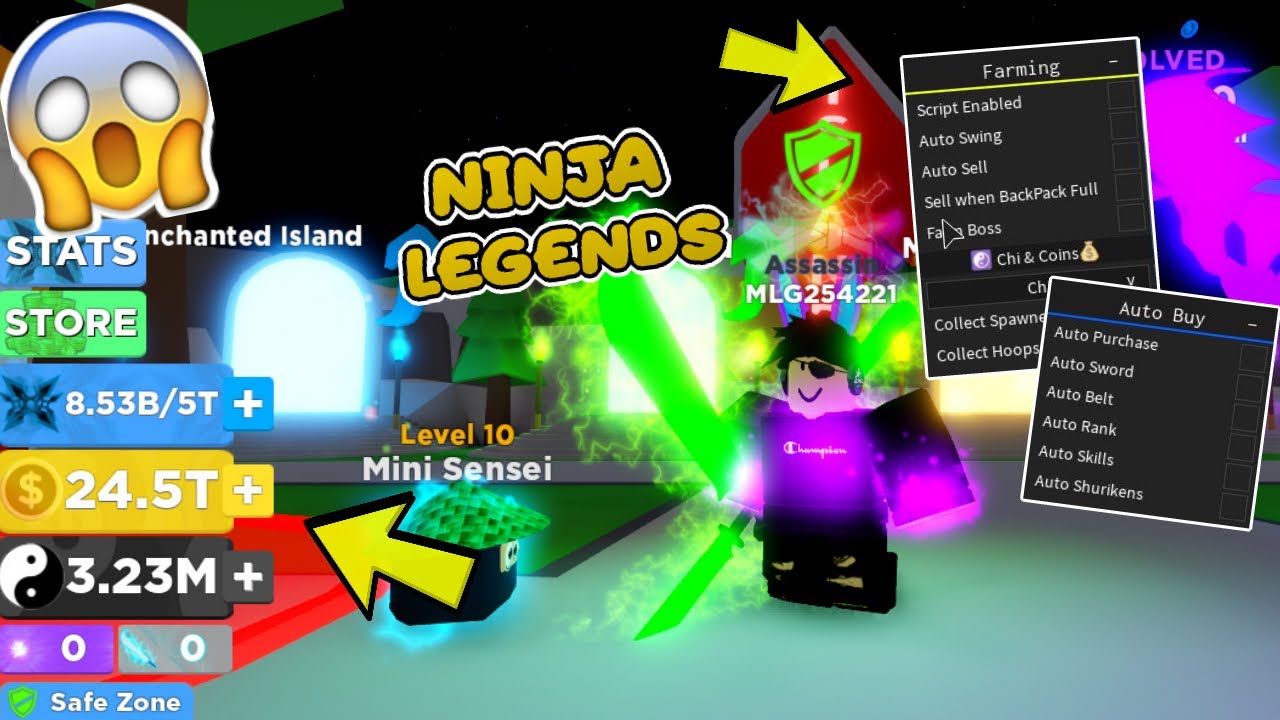 New Ninja Legends Hack Script Infinite Coins Chi More