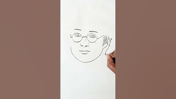 Easy way to draw Harry Potter/step by step drawing/#howtodraw #harrypotter #shorts#short