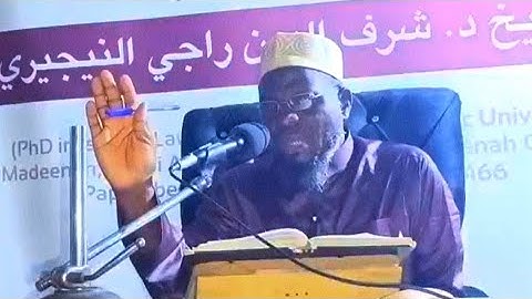 NO ONE CAN LIVE ALONE — DR SHARAFUDEEN GBADEBO RAJI حفظه الله 