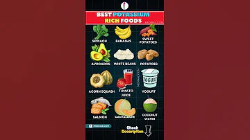 Eat These 12 Foods To Get More Potassium Every Day Shorts Potassium Nutrition Health 
