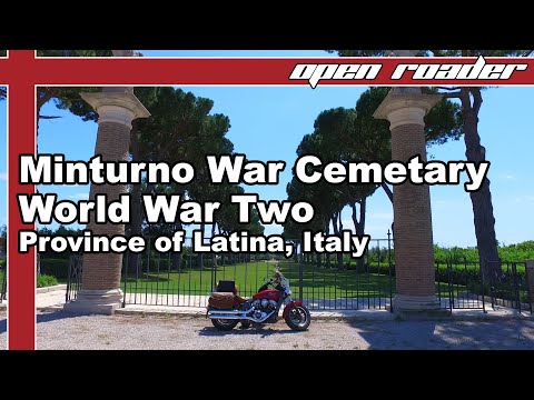 Motovlogging Through History:  Minturno War Cemetery - World War Two