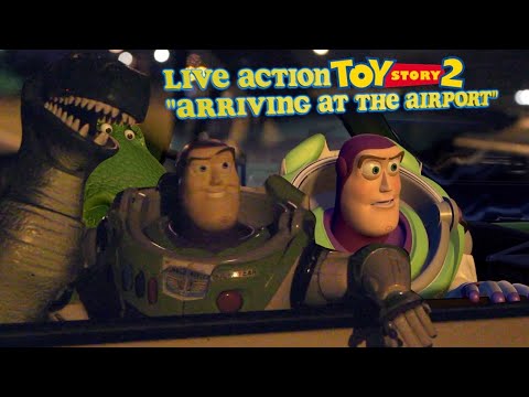 Toy Story 2- Arriving at the Airport [Live Action Scene]